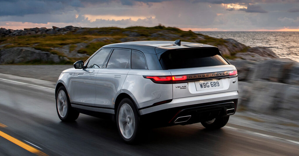 Traseira da Land Rover Velar.