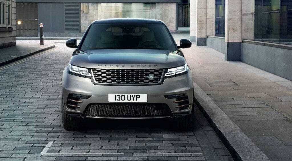 Frente da Land Rover Velar.